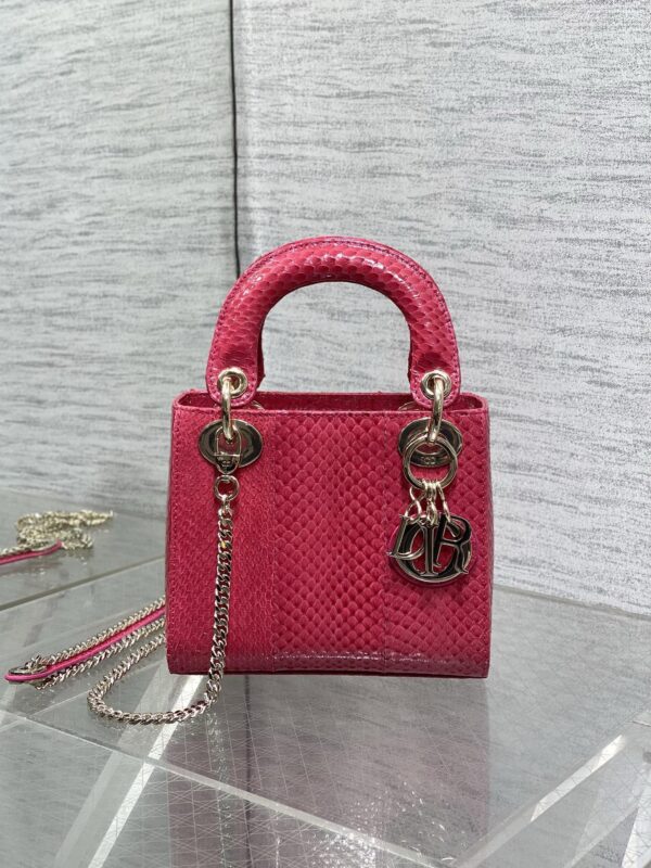 Lady Dior bag python leather authentic quality 2025