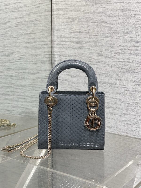 Lady Dior bag python leather authentic quality 2025