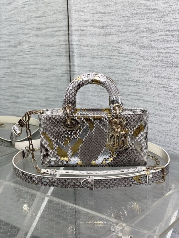 Dior d-joy bag python leather authentic quality 2025