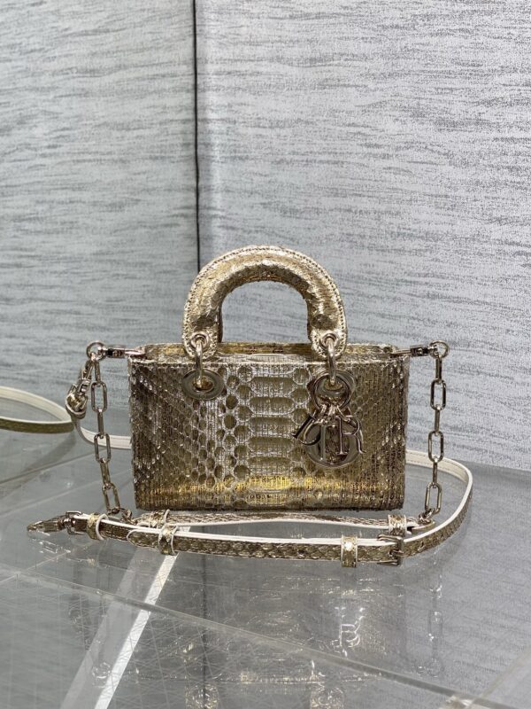 Dior d-joy bag python leather authentic quality 2025