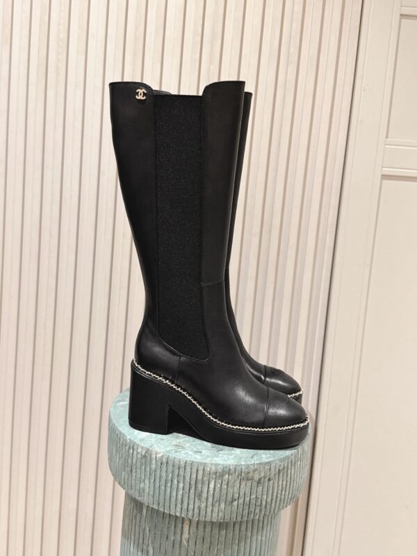 Chanel authentic quality boots 2025