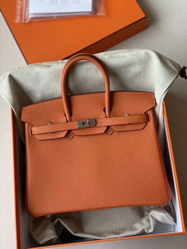 Hermes Birkin 25 togo phw orange color bag 2026 authentic quality (if u don’t like will do refund)