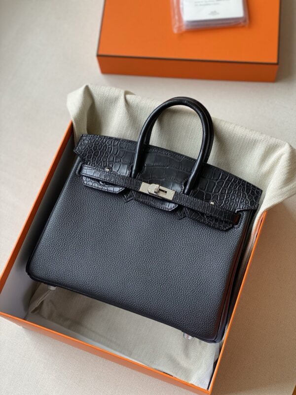 Hermes Birkin 25 croco touch  togo leather phw bag 2026 authentic quality (if u don’t like will do refund)