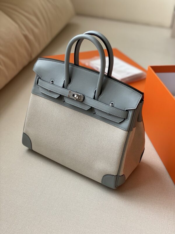Hermes Birkin 25 canvas swift leather phw 2026 authentic quality