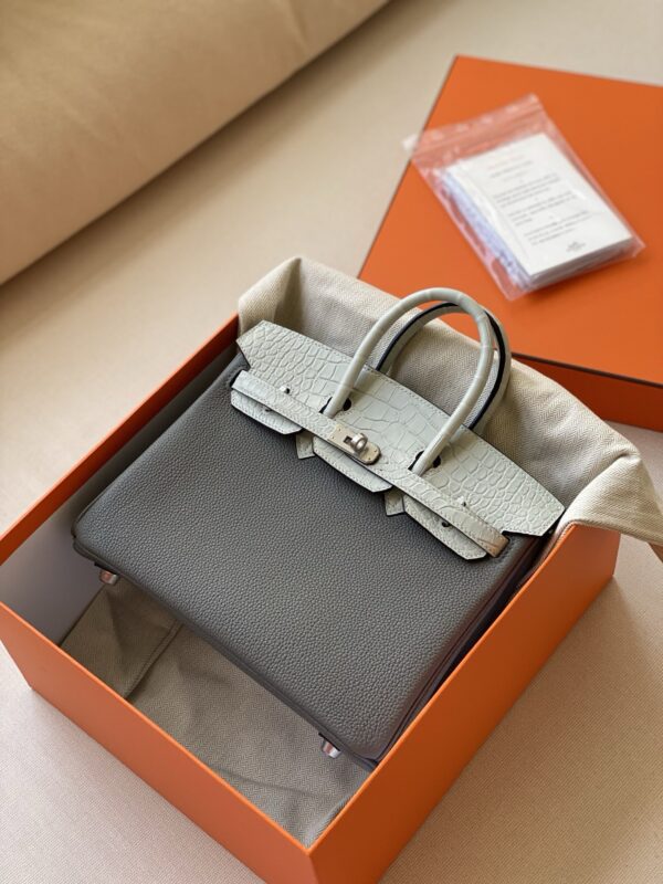 Hermes Birkin 25 croco touch  togo leather phw bag 2026 authentic quality (if u don’t like will do refund)
