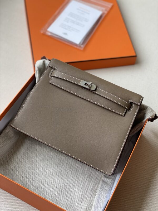 Hermes kelly danse swift leather phw etoupe bag 2026 authentic quality ( if u don’t like quality can do refund)