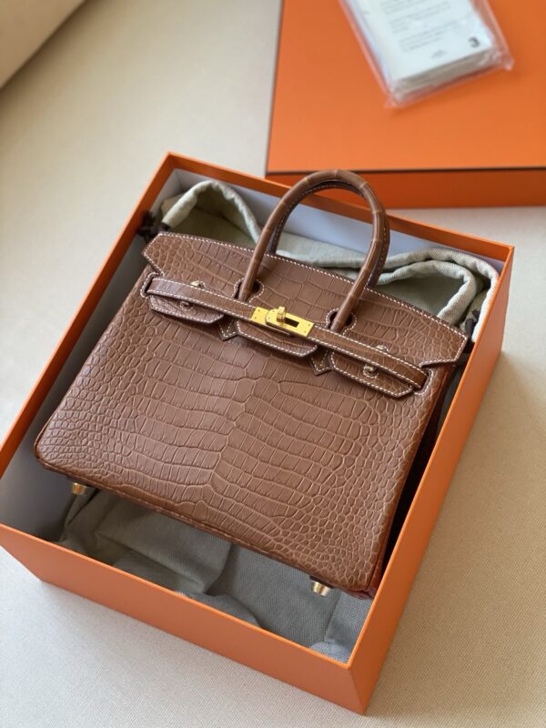 Hermes Birkin  alligator 30 golden brown  bag 2026 authentic quality ( if dont like do refund)