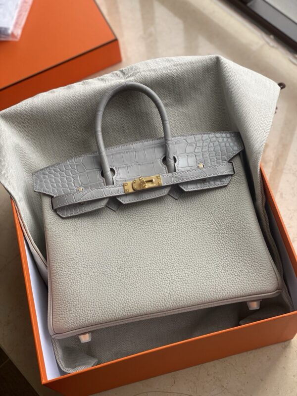 Hermes Birkin 25 croco touch  togo leather ghw bag 2026 authentic quality (if u don’t like will do refund)