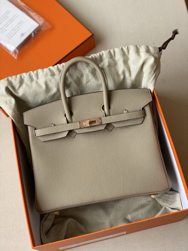 Hermes Birkin  25 ghw togo leather bag 2026 authentic quality ( if dont like do refund)