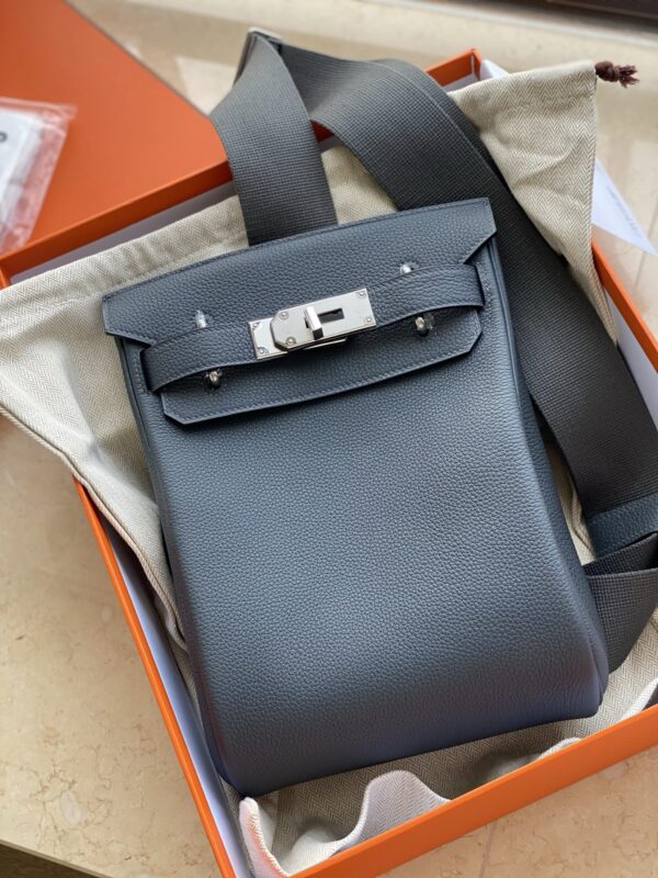 Hermes depeches togo leather blue phw bag 2026 authentic quality