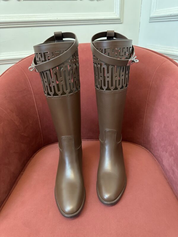 Hermes authentic quality boots 2025