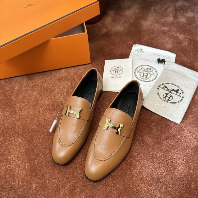 Hermes authentic quality shoes 2025