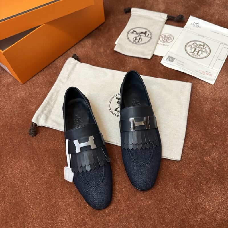 Hermes authentic quality shoes 2025
