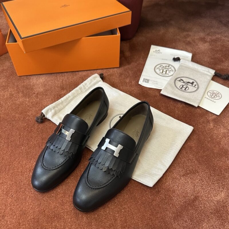 Hermes authentic quality shoes 2025